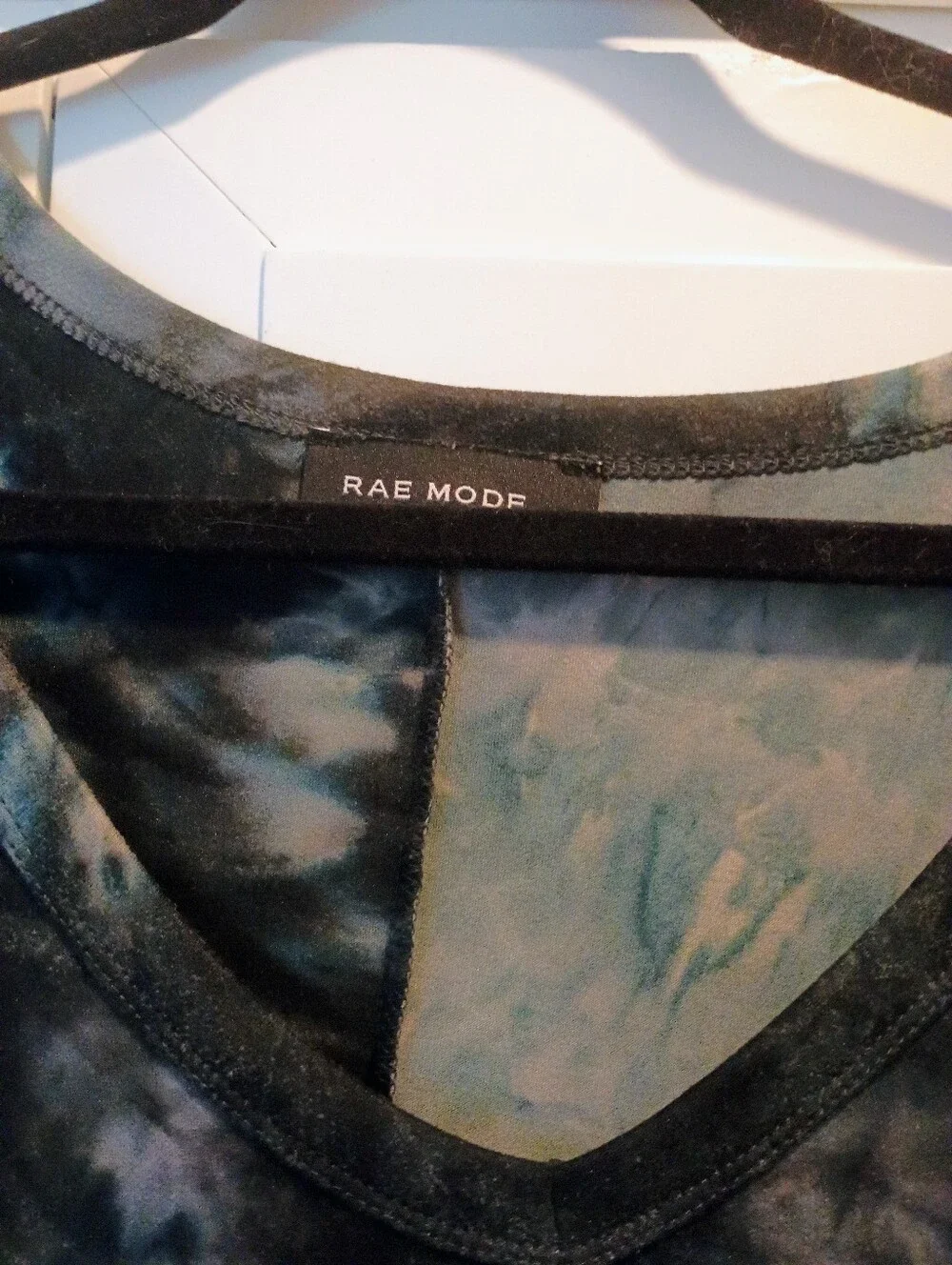 Rae Mode Black & Gray Tie-Dye Long Sleeve Swing Dress - Picture 3 of 5